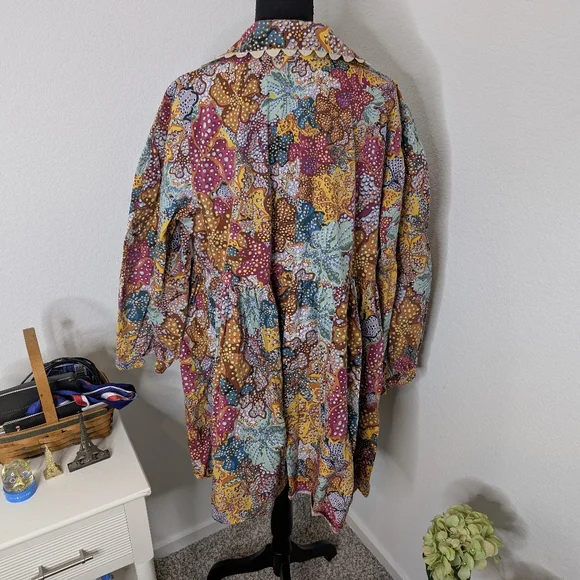Kika Vargas X Target Anemone floral dress tunic. Size 1X. - Picture 4 of 7